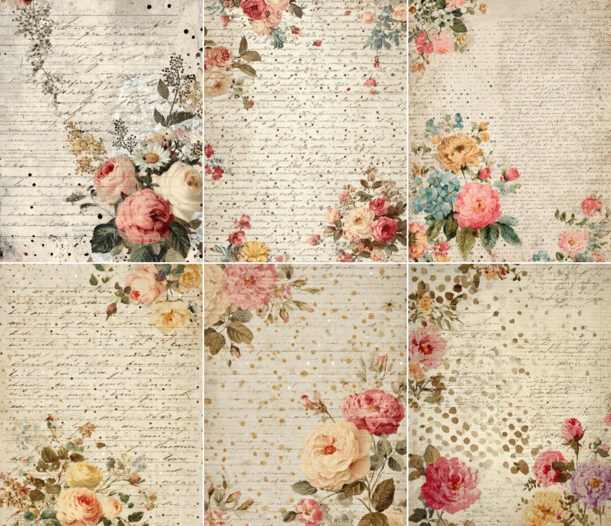 floral preview 8 – Journal Pages