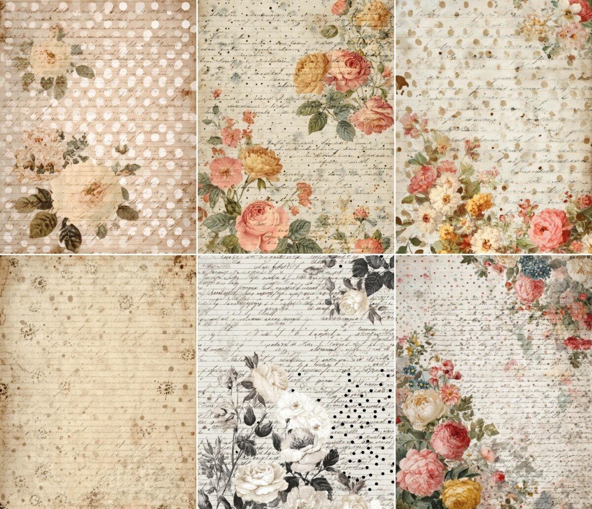 floral preview 7 – Journal Pages