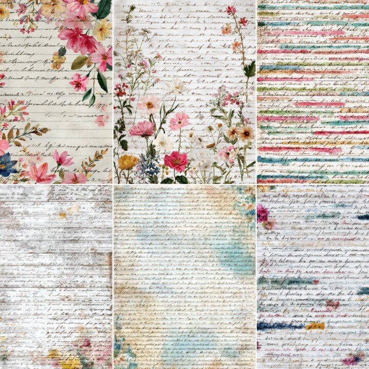 watercolor – 52 Watercolor Handwriting Pages