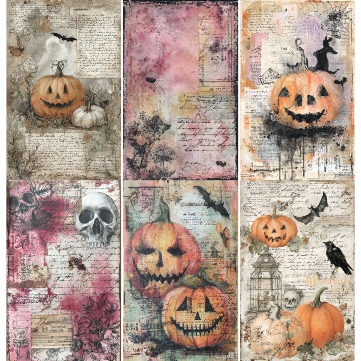 halloween – 52 Halloween Nostalgia Junk Journal Pages