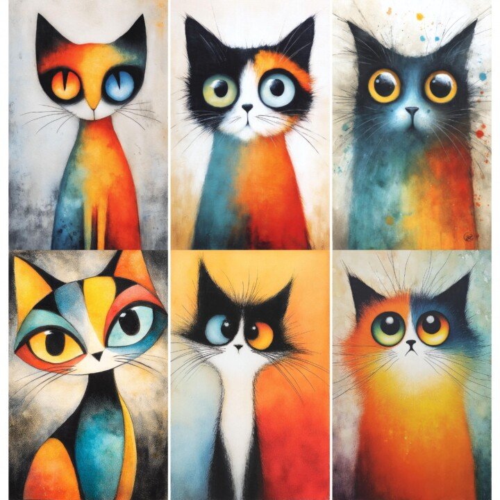 cat – 52 Cat Junk Journal Pages