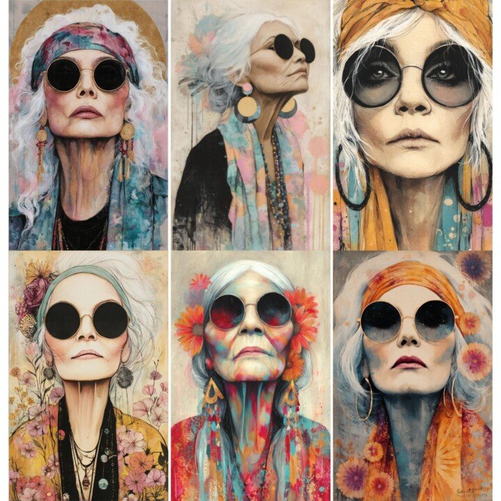 hippie – 108 Hippie Lady Junk Journal Pages