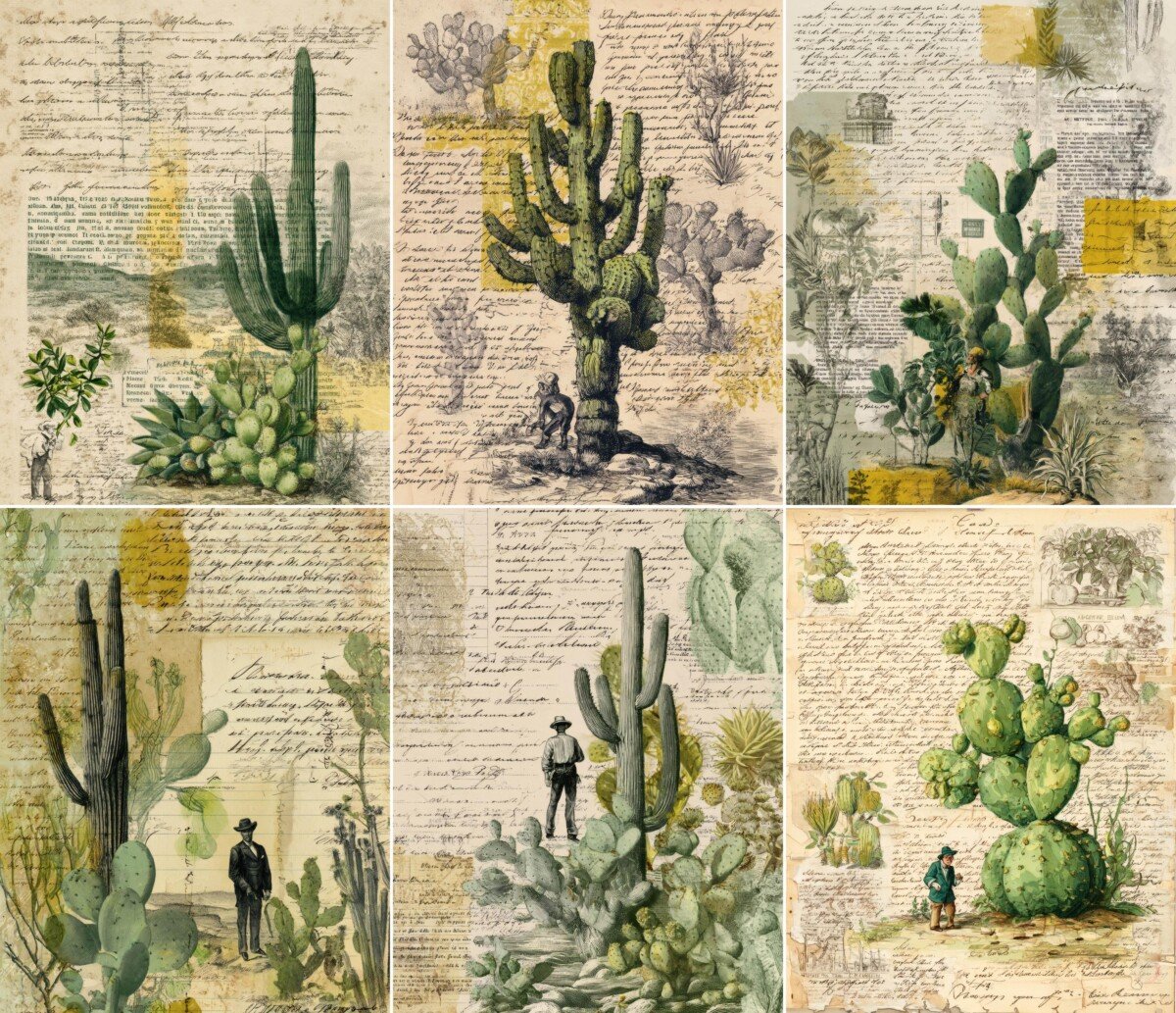 vintage – 52 Vintage Botanical Junk Journal Pages