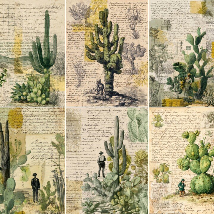vintage – 52 Vintage Botanical Junk Journal Pages