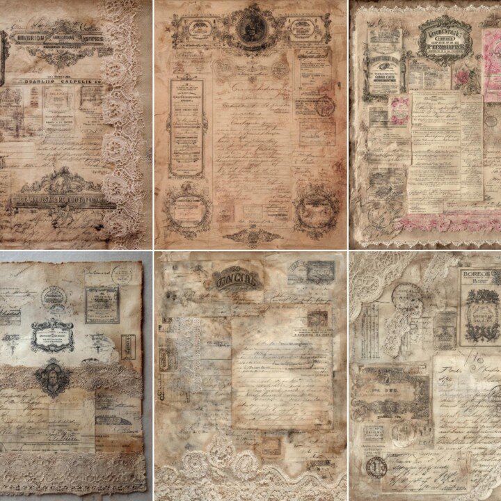vintage preview 2 – Journal Pages
