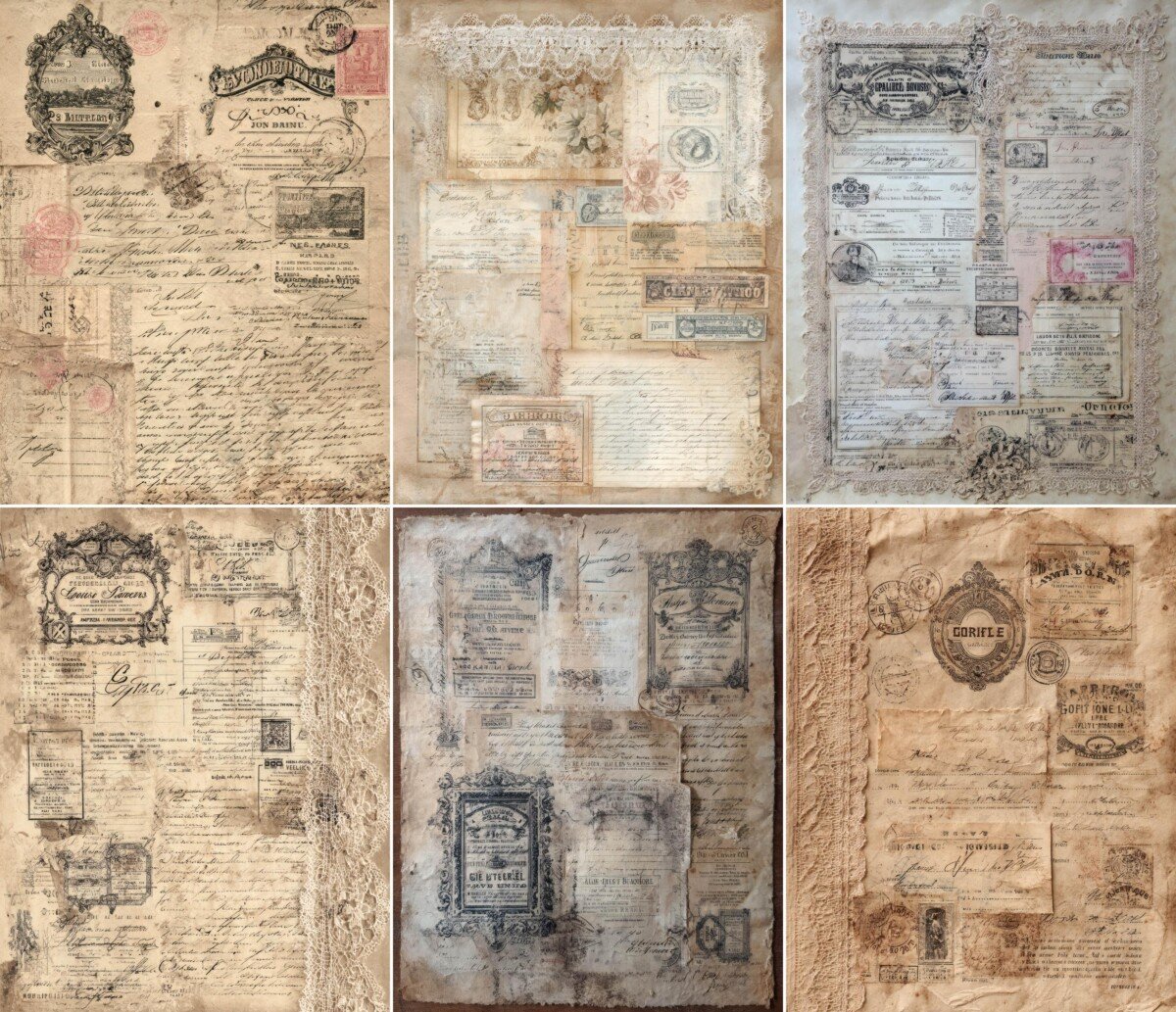 vintage preview 6 – Journal Pages