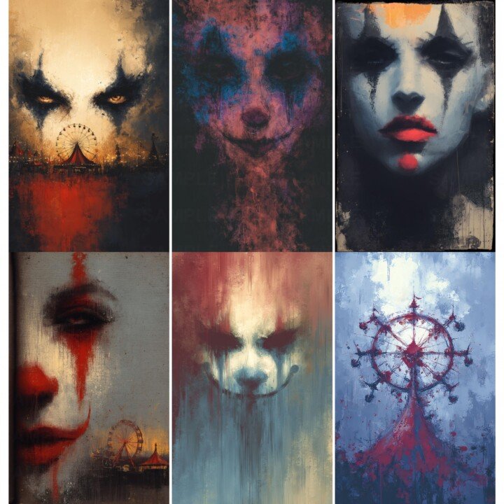 gothic – 52 Gothic Circus Junk Journal Pages