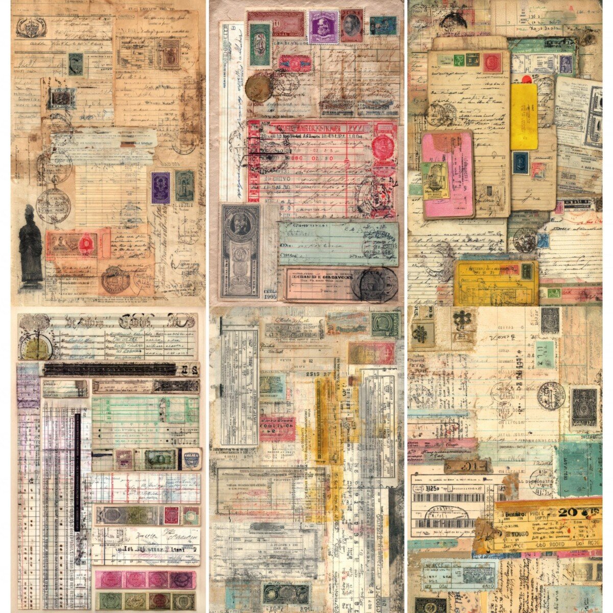 vintage – 52 Vintage Receipt Junk Journal Pages