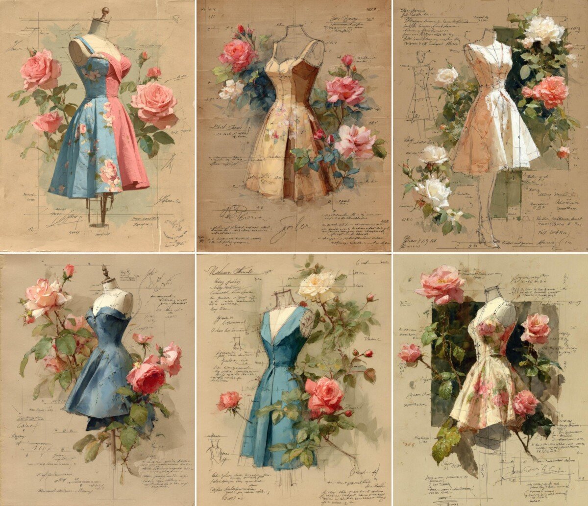vintage preview 6 – Journal Pages