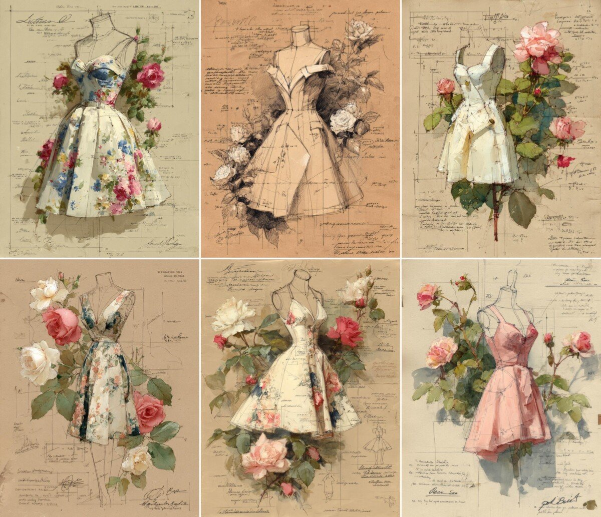 vintage preview 5 – Journal Pages