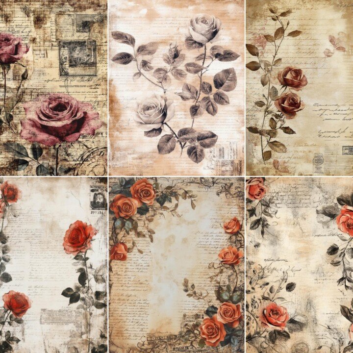 vintage preview 2 – Journal Pages