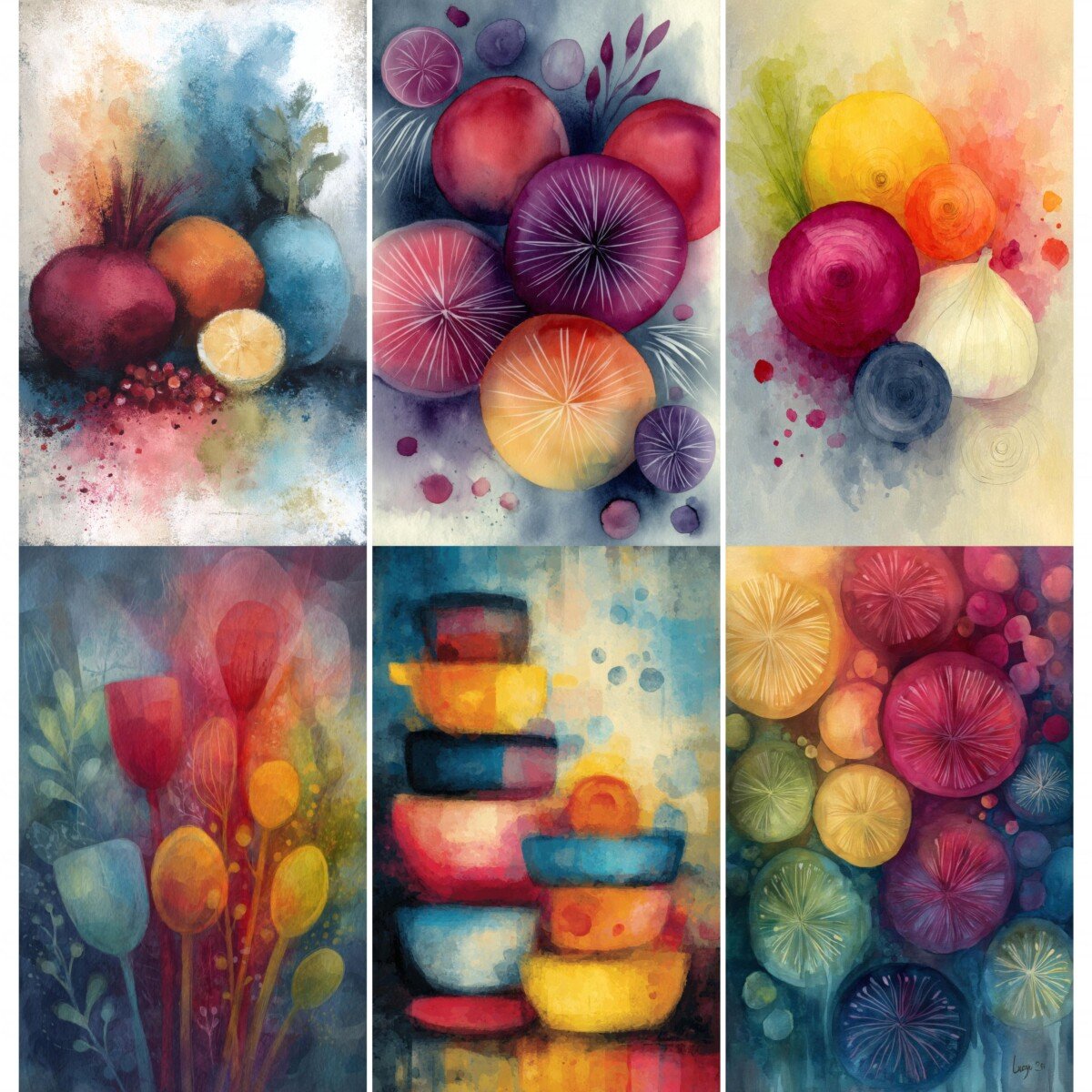 colorful – 109 Colorful Food Junk Journal Pages