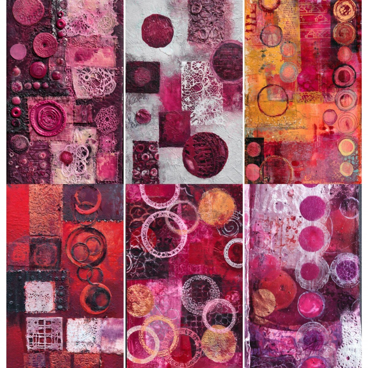 abstract – 52 Abstract Christmas Junk Journal Pages
