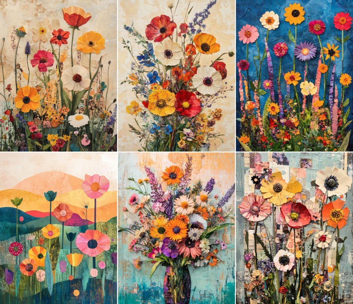 wildflower – 52 Wildflower Botanical Junk Journal Pages