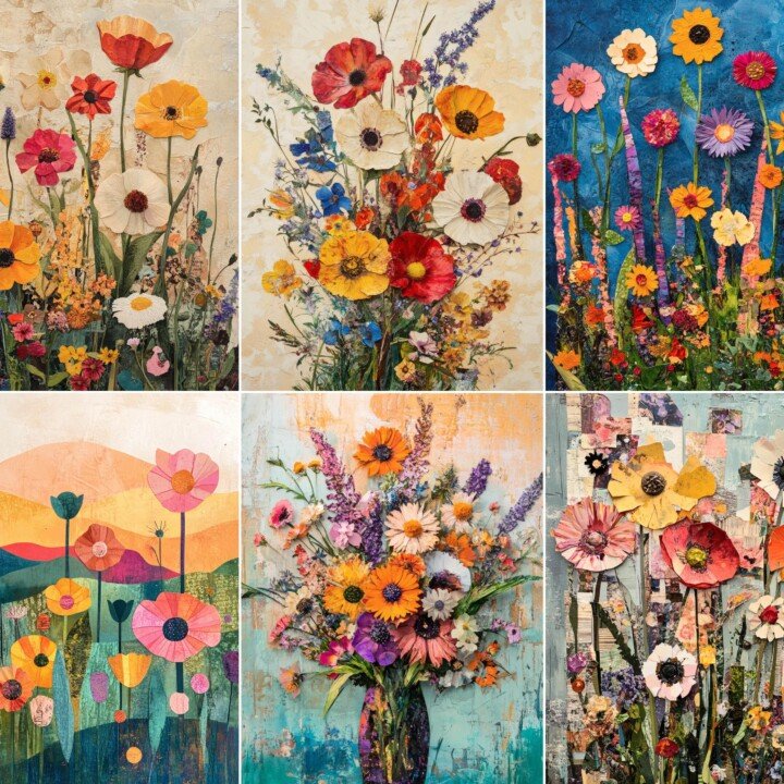 wildflower – 52 Wildflower Botanical Junk Journal Pages