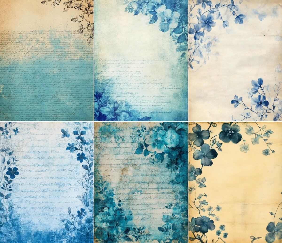 blue preview 6 – Journal Pages