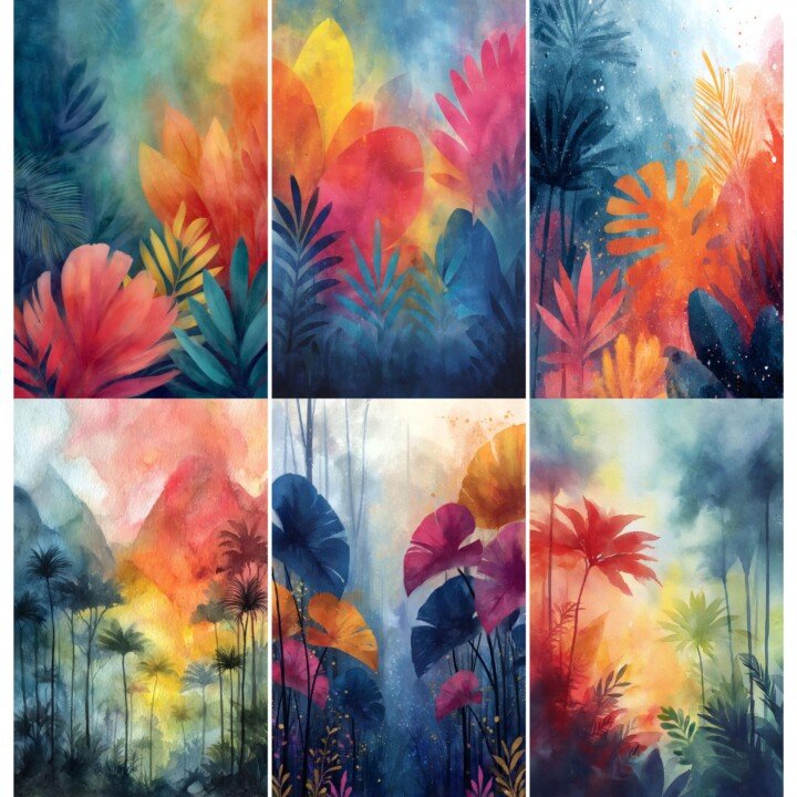 tropical – 52 Tropical Jungle Junk Journal Pages