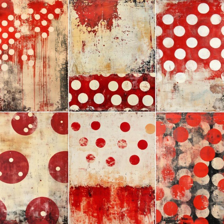 red – Red Cream Polka Dot Kit