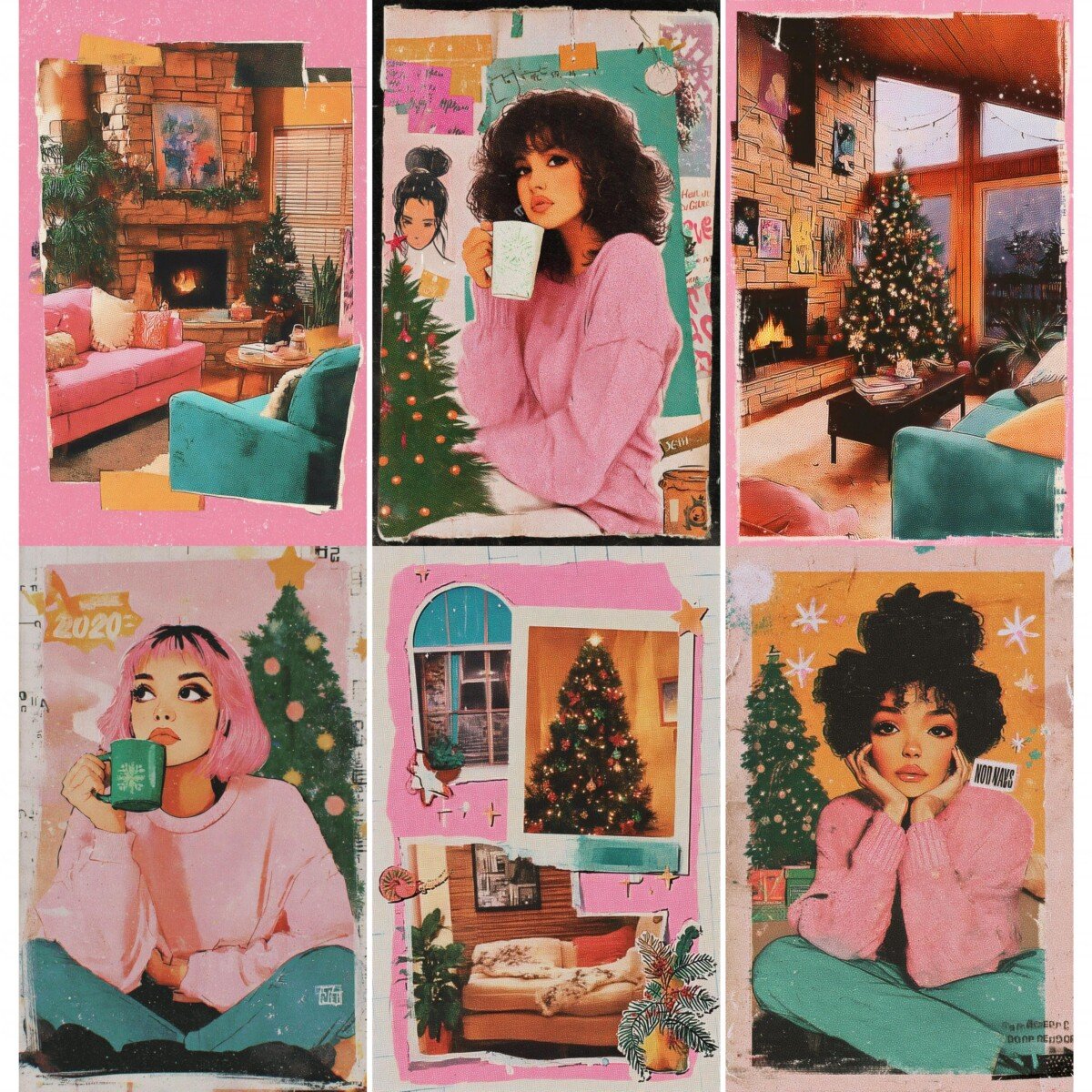 christmas – 64 Christmas Scrapbook Junk Journal Pages