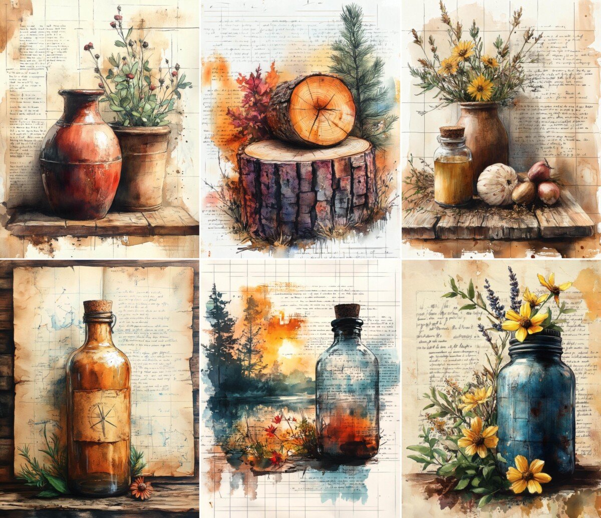 rustic preview 3 – Journal Pages