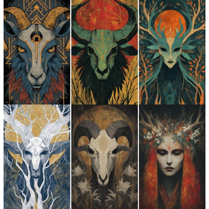 sacred – 52 Sacred Pagan Junk Journal Pages