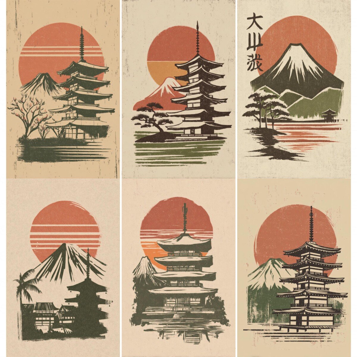 japanese – 52 Japanese Junk Journal Pages