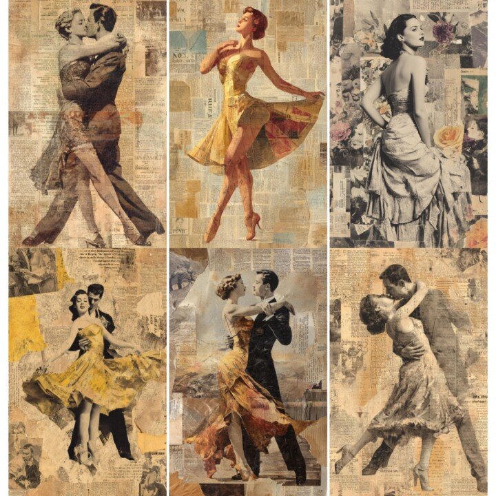 vintage – 52 Vintage Dancer Junk Journal Pages