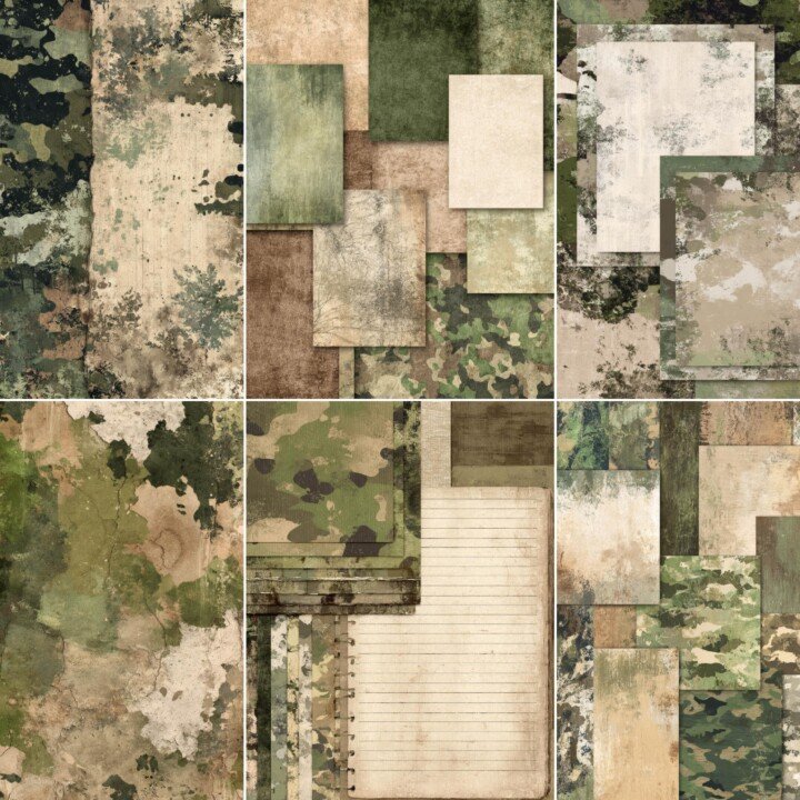 woodland – 52 Woodland Camouflage Pages