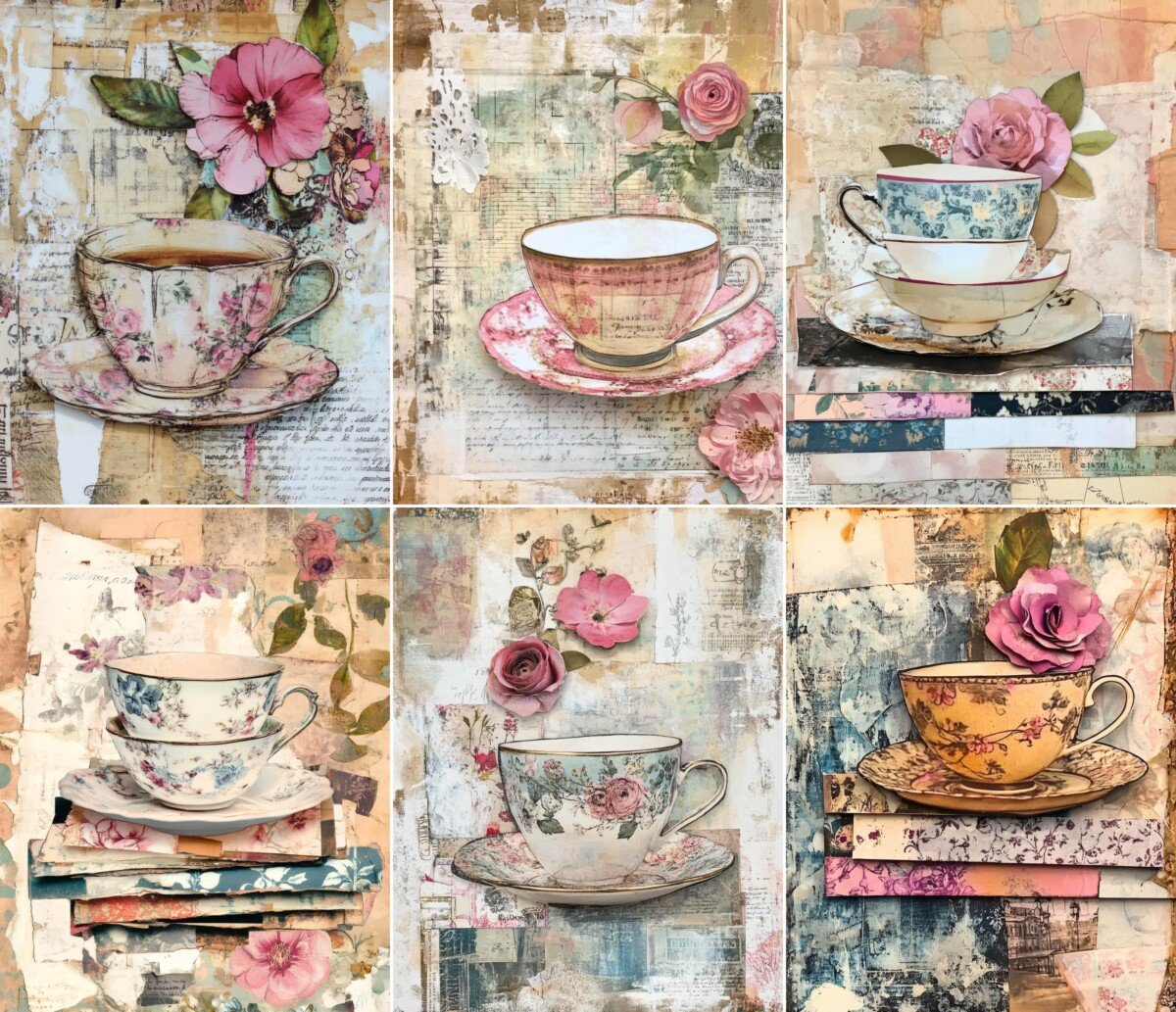 teacup – 52 Teacup Vintage Pages