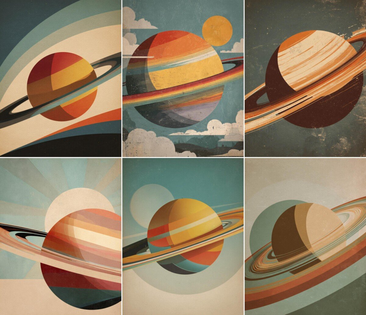 space – 52 Space Travel Poster Junk Journal Pages