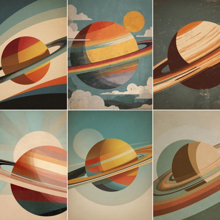 space – 52 Space Travel Poster Junk Journal Pages