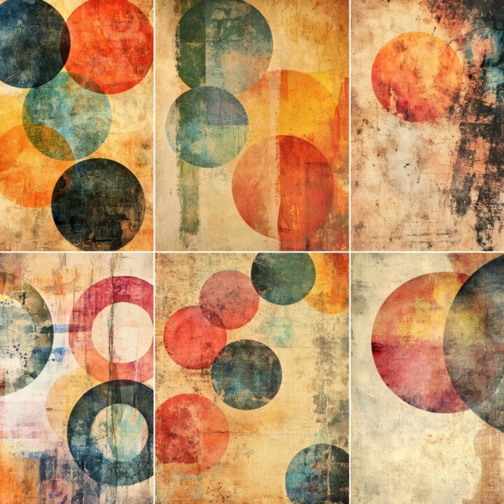 abstract – 52 Abstract Grunge Junk Journal Pages