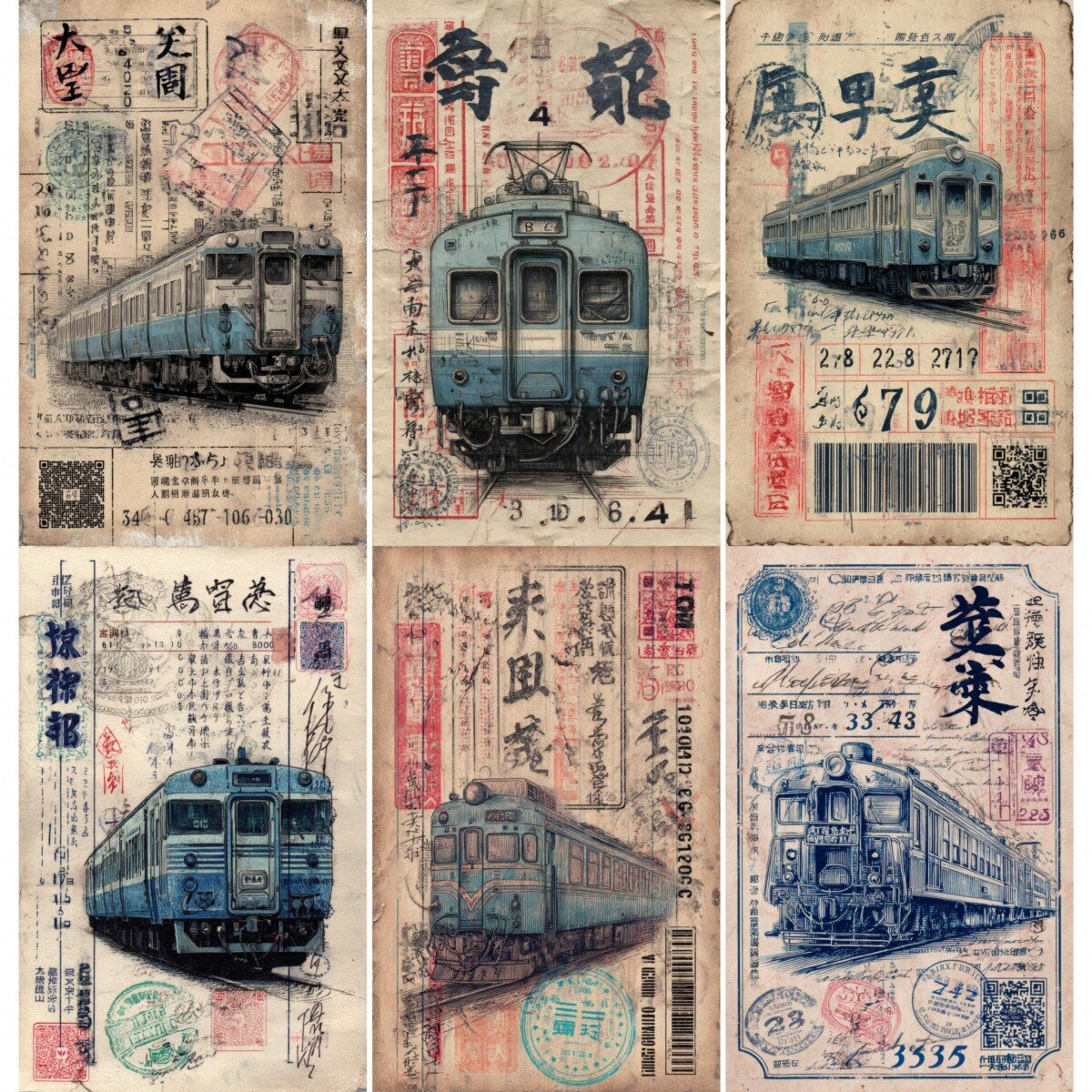 vintage – 52 Vintage Ticket Junk Journal Pages