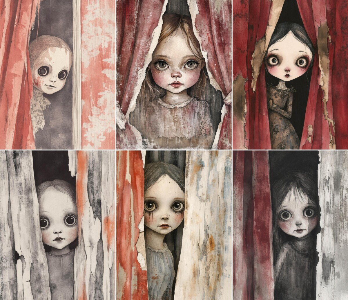 haunted – 52 Haunted Doll Junk Journal Pages