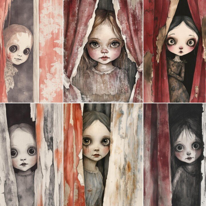 haunted – 52 Haunted Doll Junk Journal Pages