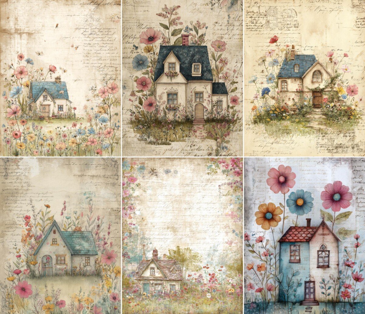 country – 52 Country Cottage Junk Journal Kit