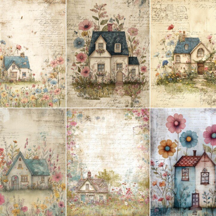 country – 52 Country Cottage Junk Journal Kit