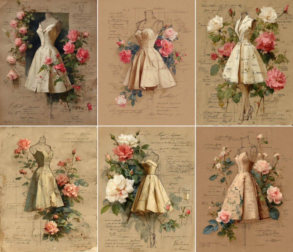 vintage preview 8 – Journal Pages