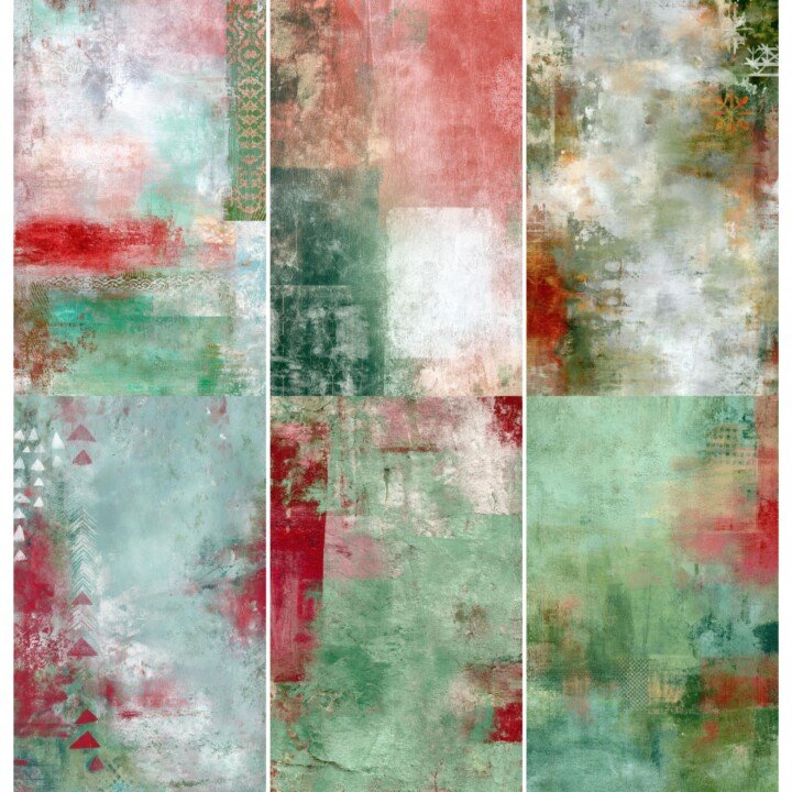 abstract – 52 Abstract Christmas Junk Journal Pages