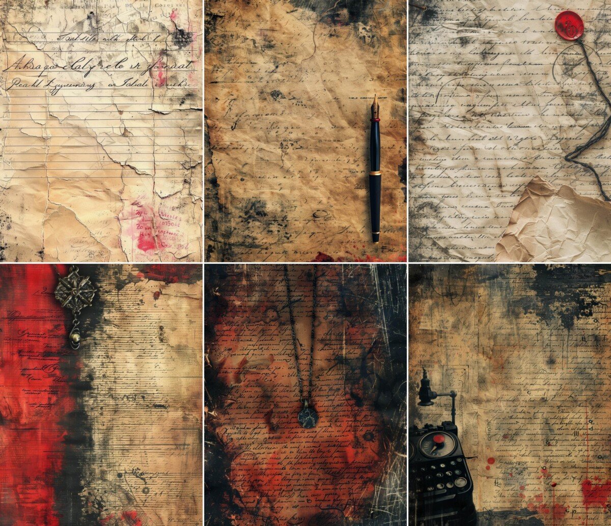 grunge preview 4 – Journal Pages