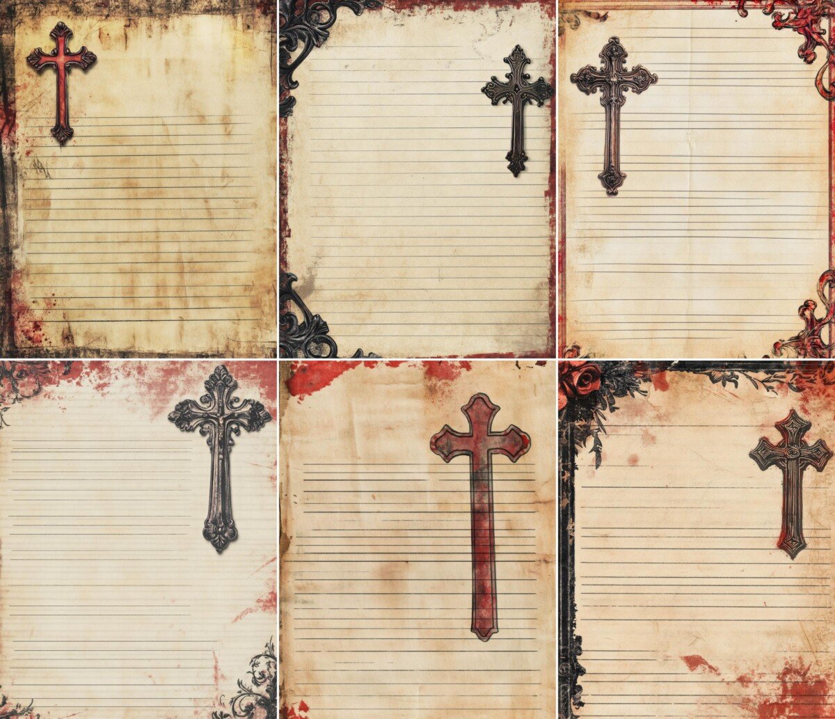 gothic – 52 Gothic Faith Lined Journal Pages