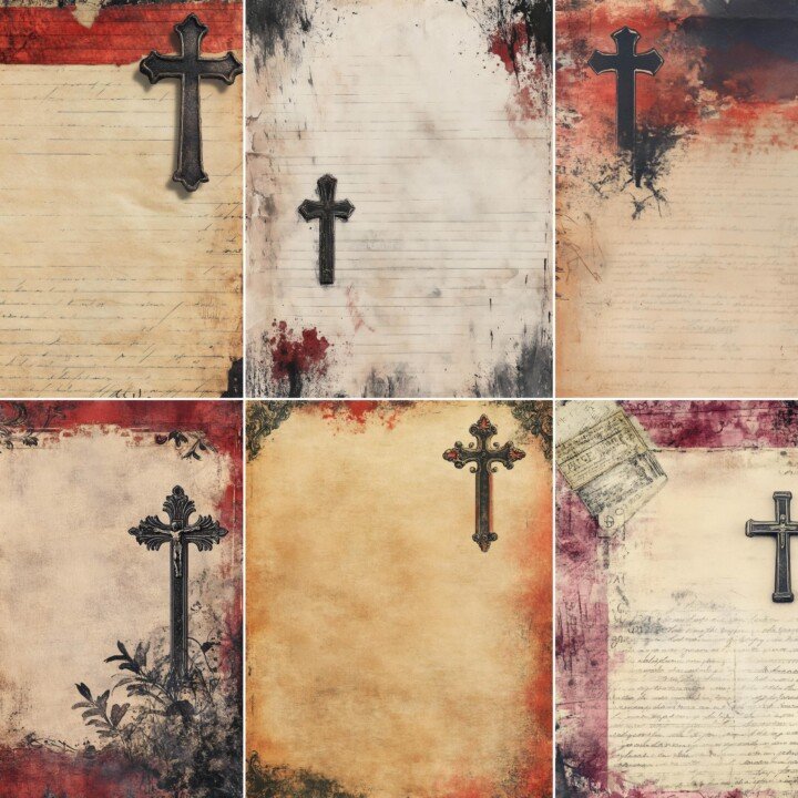 dark – 52 Dark Religious Writing Journal Pages