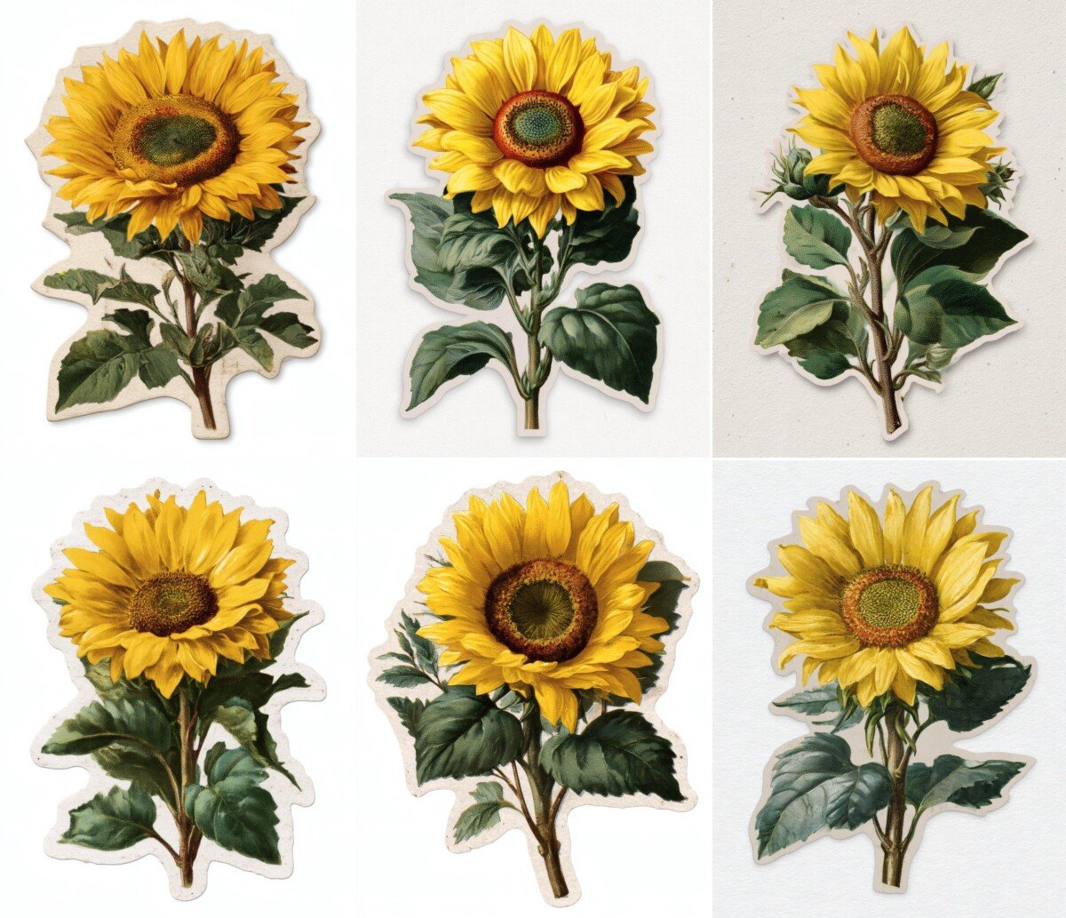 sunflower preview 2 – Fussy Cuts