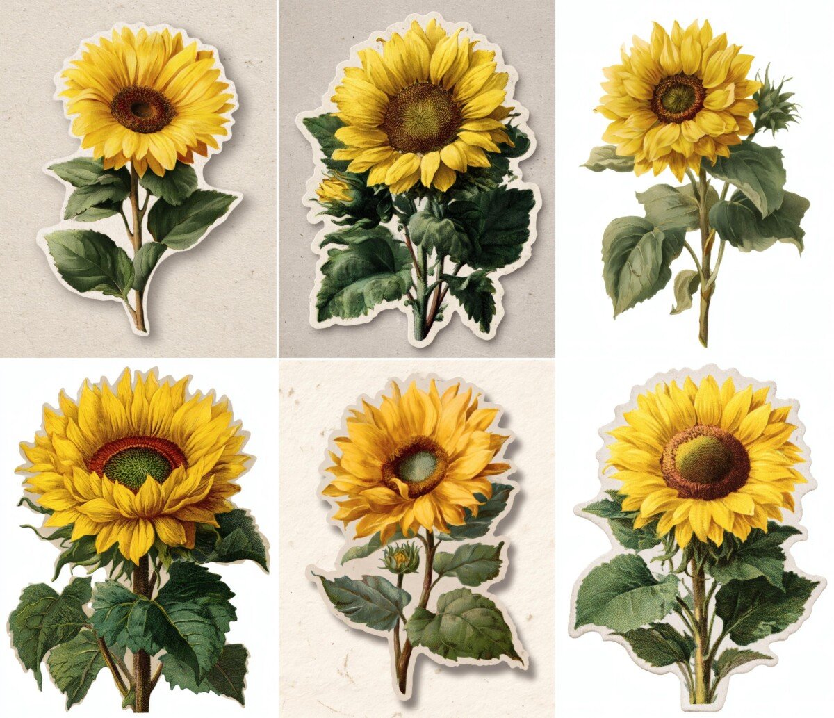 sunflower preview 4 – Fussy Cuts