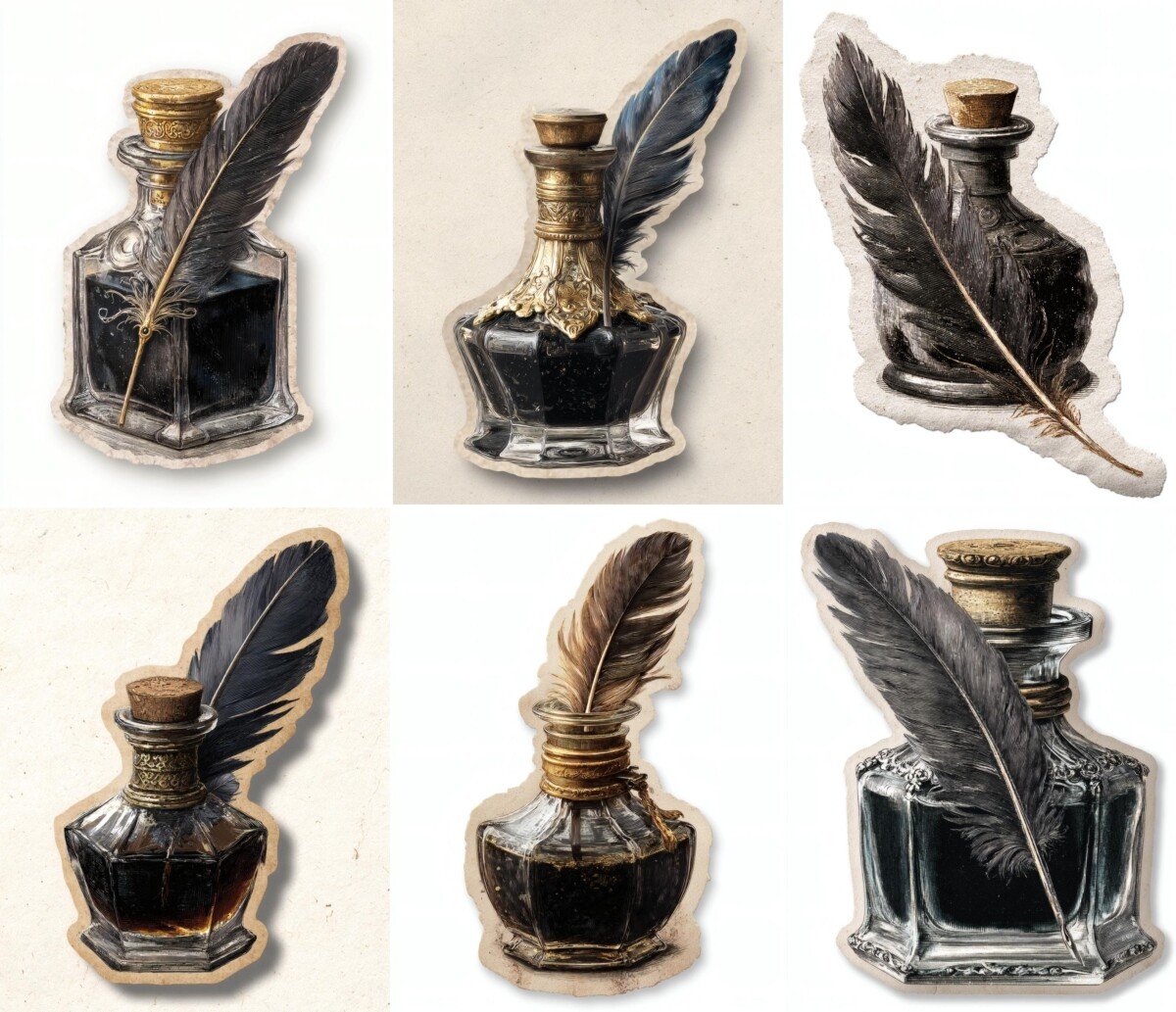 inkwell preview 4 – Fussy Cuts