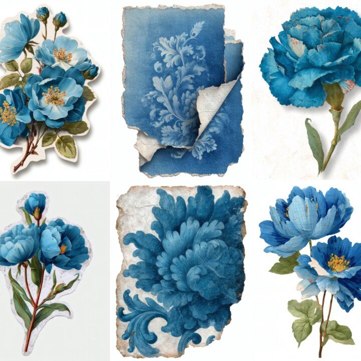 blue preview 2 – Fussy Cuts