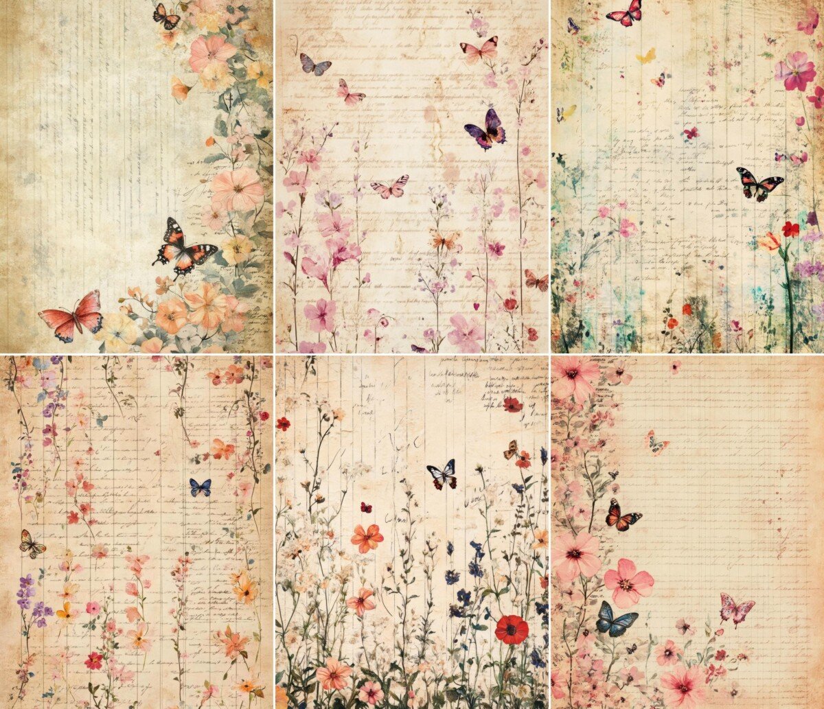 floral preview 5 – Journal Pages