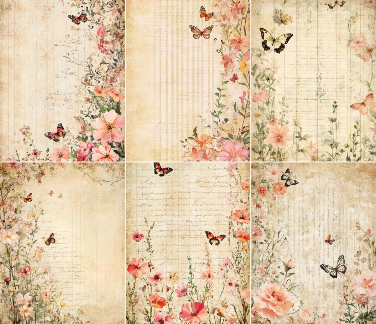 floral preview 4 – Journal Pages
