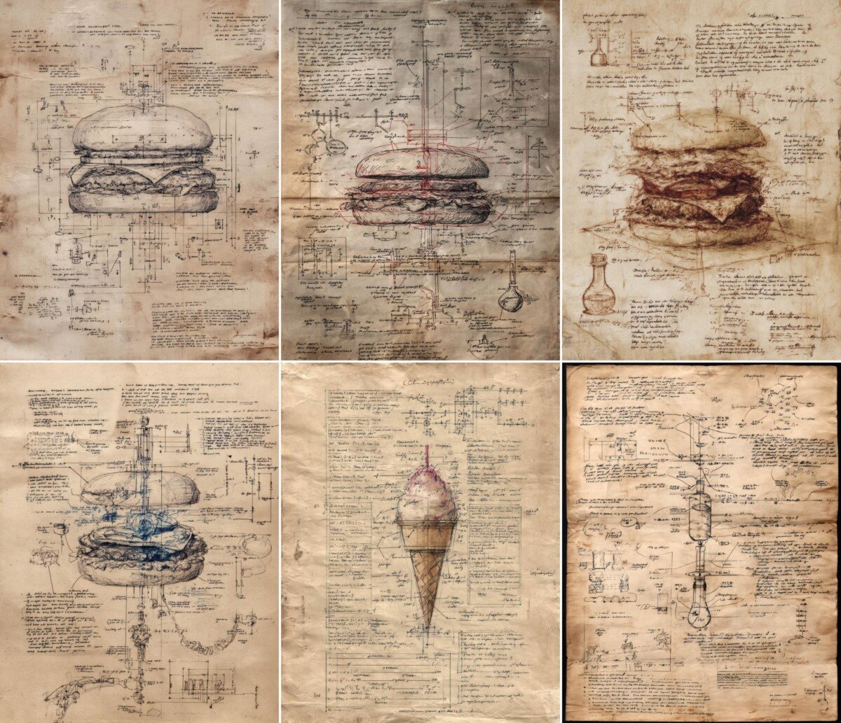 vintage – 59 Vintage Lab Notes Food Journal Pages