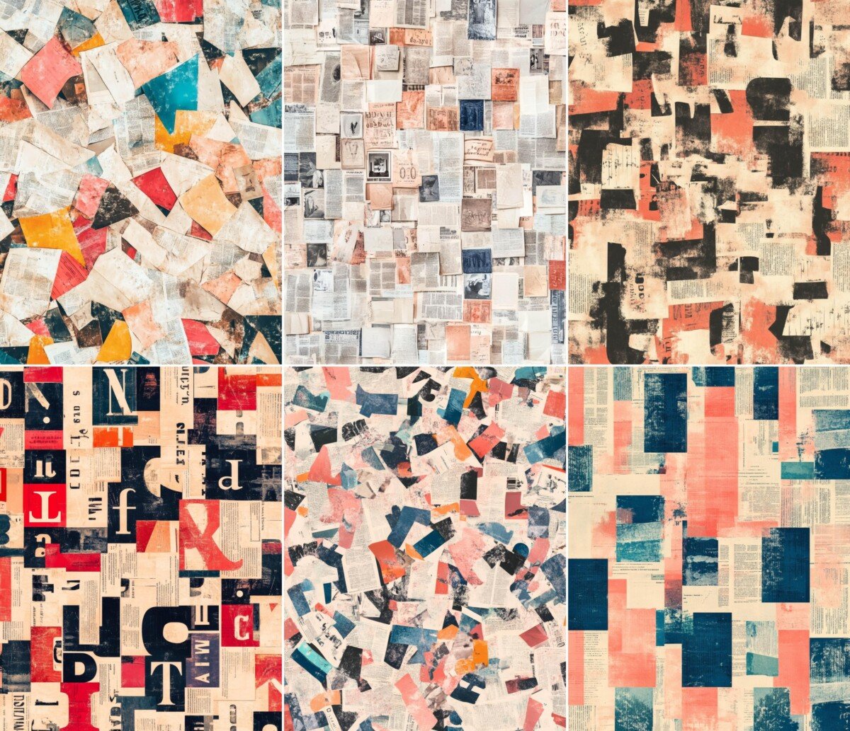 vintage – 52 Vintage Newspaper Junk Journal Pages